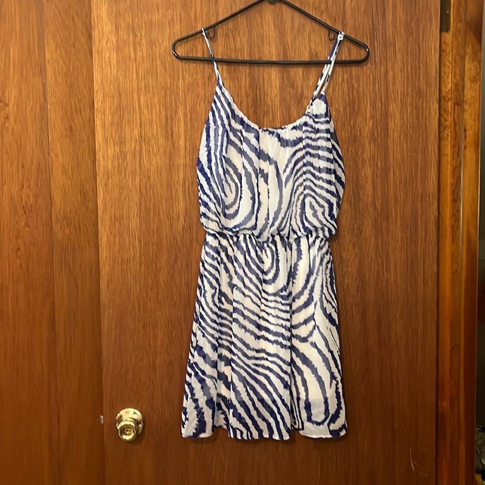 Blue and white Aqua sundress.